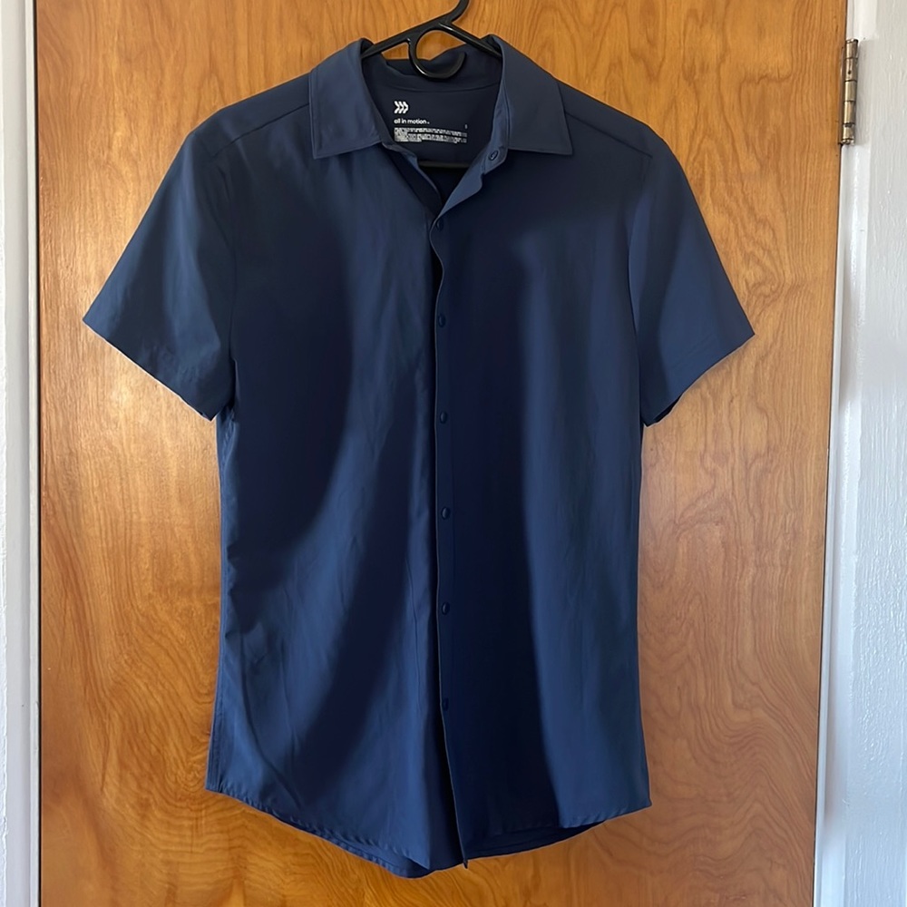 All in motion mens small short dress shirt